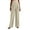 Beige, variant on Women's Casual Fashion Pinstripe Straight and Winter Loose Wide-leg Straight Pants for Elegant and Comfortable Daily Wear,Camel,M