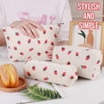 thumbnail image 4 of Set de bolsas de maquillaje Gocvo Checkered para niñas y mujeres Travel x3, 4 of 6