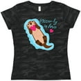 thumbnail image 3 of Inktastic Otter-ly in Love-otter with heart Women's T-Shirt, 3 of 5