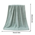 thumbnail image 3 of Coral Velvet Bath Towel | Soft Absorbent Fleece Hair Drying Wrap | Non-Shedding Microfiber | Wheats Ear Pattern | Beach, Home, Shower Use | 1 Piece | Adult Size, 3 of 4