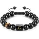 thumbnail image 1 of Pulsera para mujer, regalos para mujer, tobillera de piedra negra, pulsera de cuentas de piedra negra, tobillera de piedra natural, paño de cocina, 1 of 3