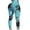#2 Blue+Black, variant on FITTOO Women Tie Dye Yoga Pants High Waist Ruched Butt Lift Texture Tiktok Leggings