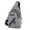 Gray, variant on SHENGXINY Messenger Bag Clearance Small Sling Bag Sling Backpack for Women, Sling Bag for Men Women Shoulder ,Chest Bag Daypack Messenger Sling Backpack for Travel Sports Running Hi Blue