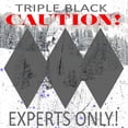 thumbnail image 2 of LightBoxJournal 12x12 White Modern Wood Framed Museum Art Print Titled - Extreme Snowboarder Triple Black, 2 of 4