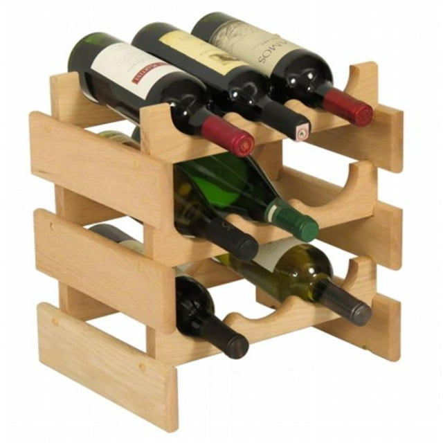 Wooden Mallet WR33UN 9 Bottle Dakota Wine Rack