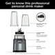 thumbnail image 4 of Ninja Nutri-Blender Pro BN400 con Auto IQ 1000 Watts Cuchillas de Extracción Profesional Color Piedra Plateada, 4 of 9