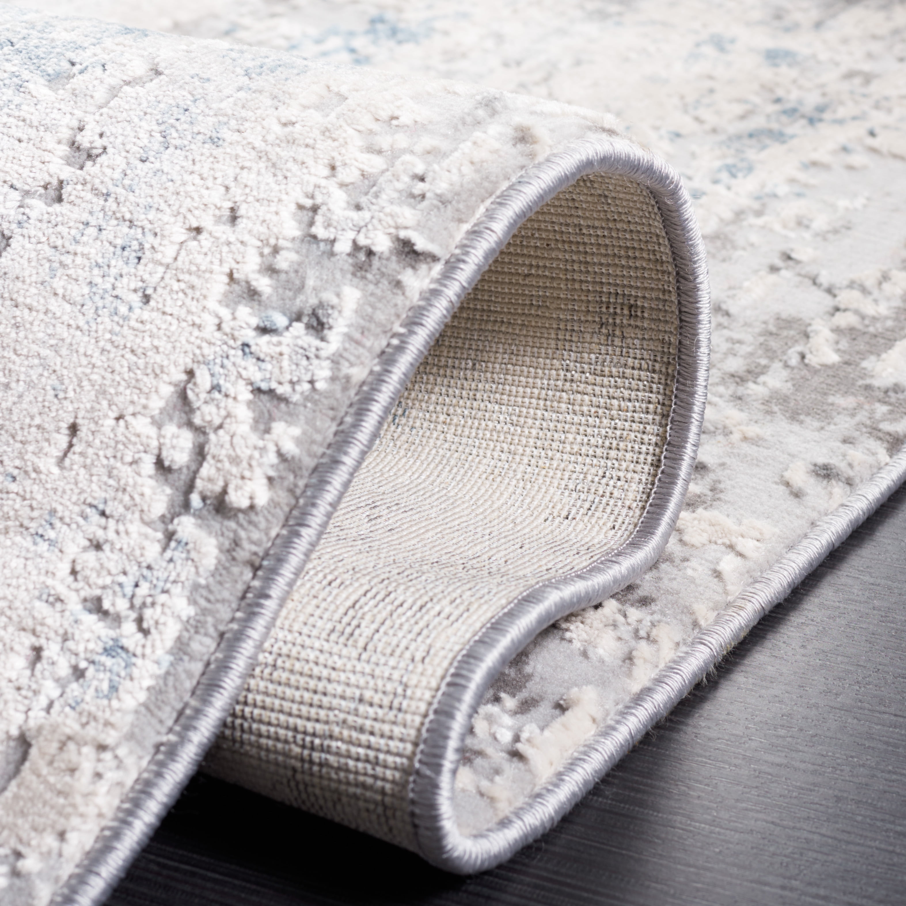 SAFAVIEH Invista Jocelin Abstract Area Rug, Grey/Blue, 9' x 12'