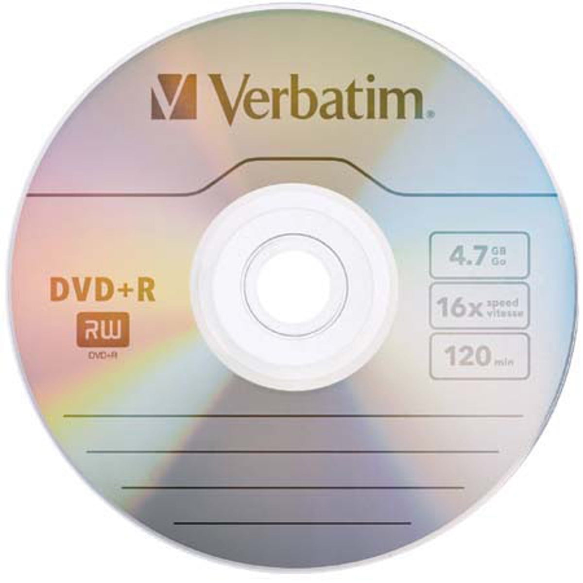 Verbatim DVD+R 4.7GB 4X 50pk Spindle