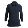 thumbnail image 3 of Edwards Ladies' 3/4 Sleeve Optical Polo, 3 of 3