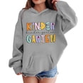 thumbnail image 7 of Mercatoo Kids Pullover Hoodie Cute Letter Graphic Preppy Sweatshirts with Pockets Girls Oversized Long Sleeve Hooded Clothes, 7 of 7