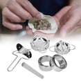 thumbnail image 4 of 10Pcs Stainless Steel Dumpling Maker Mould Set And Cutter For Cakes, Wontons, Calzone, Empanada, And More, 4 of 8