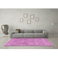 thumbnail image 3 of Ahgly Company Indoor Square Abstract Pink Modern Area Rugs, 6' Square, 3 of 4