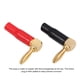 thumbnail image 5 of Conector con conector tipo banana negro + rojo en ángulo recto, 5 of 8