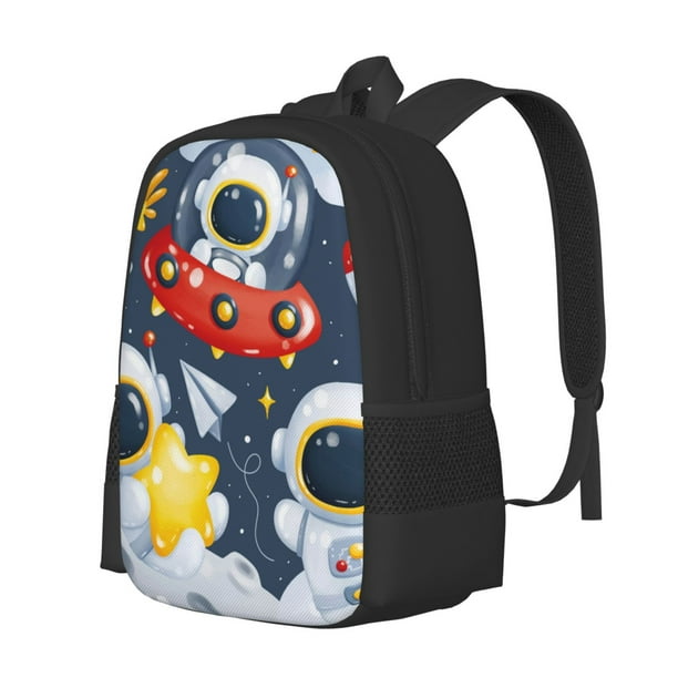 Balery Astronaut And Space Mochila para hombre y mujer - Tela Oxford 600D resistente - Gran capacidad, resistente al agua, ideal para la escuela, viajes y senderismo