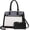 Black-white-grey, variant on Purses and Handbags for Women, Tote Shoulder Bag Satchel Black Purse and PU Leather Top Handle for ladies