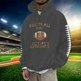 thumbnail image 2 of VBARHMQRT Chandail à Capuchon Vert Homme Fans de Football Chandail de Sport Vintage Joueur de Rugby Sports Rétro Hommes Chandail à Capuchon à Enfiler Hauts, 2 of 4