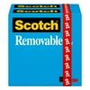 Scotch Removable Tape Refills, Clear, 1 in. Core, 2 Rolls