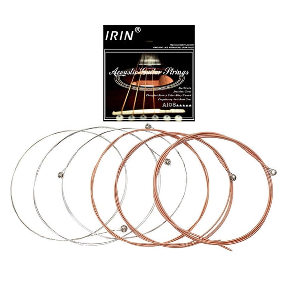 A108 6Pcs/Set Acoustic Guitar String 009-045 Inch 6 Strings Parts Accessories