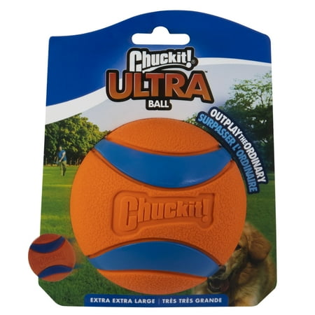 Chuckit! Ultra Ball Rubber Dog Toy, 4" XXL Dog Ball for Extra Large Dogs 100lb+