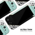 thumbnail image 5 of Design Skinz - Compatible with Nintendo Switch Console + Joy‑Con - Skin Decal Protective Removable Vinyl Wrap - Minimalistic Mint and Gold Striped V1, 5 of 5