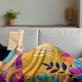 thumbnail image 3 of Hello Summer Soft Flannel Fleece Throw Blanket, Tropic Summer Beach Lettering Text Welcoming, Cozy Plush for Indoor and Outdoor Use, 50" x 70", Multicolor, by Ambesonne, 3 of 5