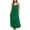Green, variant on Women's Lace Trims Backless Spaghetti Strap Maxi Dress Boho Flowy Beach Cover-Up Dress for Summer Vacation Pink 2XL