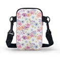 thumbnail image 2 of HELLHERO Pastel Flowers Light Crossbody Sling Bags Stylish, 2 Layers for Daily Commute or Casual Outings, Travel, 2 of 7
