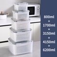 thumbnail image 1 of EastVita 3 Pack/4 Pack/5 Pack Fruit Storage Containers for Fridge, Food Storage Containers with Lids and Removable Colanders for Keeping Fruits Vegetables Berry Meat Fresh Longer, 1 of 8