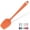 Orange, variant on U-Taste 600°F High Heat Resistant 11.38in Silicone Spoon Spatula, BPA-Free Food Grade Kitchen Cooking Baking Mixing One Piece Seamless Flexible Rubber Bowl Scraper for Nonstick Cookware (Orange)