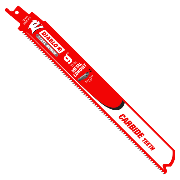 Diablo Steel Demon Carbide Thin Metal Reciprocating Saw Blade- 9in 12 TPI