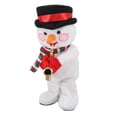 thumbnail image 2 of Muñeco de nieve navideño con música eléctrica, 8 canciones, reproducción continua, baile, canto, brillante y balanceo para niños y adultos., 2 of 14