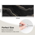 thumbnail image 5 of Black Gold Marble Pattern Kitchen Rug Mat,Kitchen Runner Rugs Non Skid Washable,Decorative Kitchen Floor Mats for Kitchen,Sink,Laundry,17"X47", 5 of 5