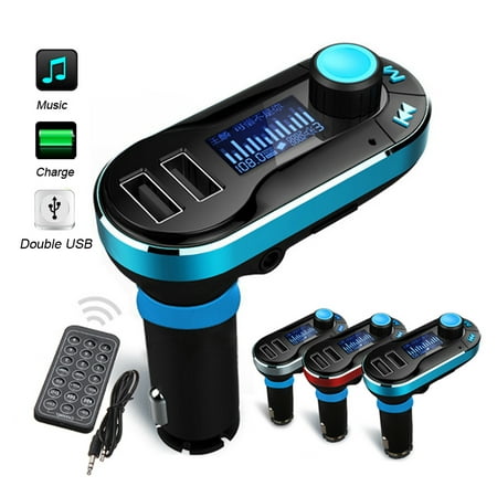 3 Colors Hands-free Wireless bluetooth FM Transmitter Modulator Car Kit MP3 Player