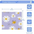 thumbnail image 4 of Cute Floral Daisy Washcloth 12x12in Set, 2 Pack Absorbent Cotton Towel Square Kitchen Dishes Towels, Soft Cleaning Face Hand Towel Fast Drying Wash cloth, 4 of 7