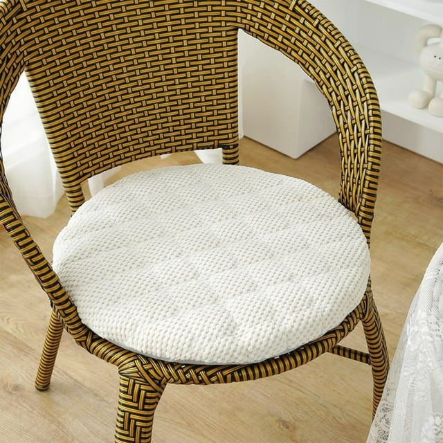 SROBPTY Coussin de Siège, Coussin de Chaise Rond Éponge Quatre Saisons Épaissi Amovible Lavable Coussin de Chaise Rond Antidérapant