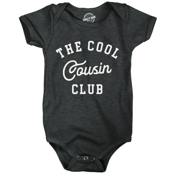 The Cool Cousin Club Baby Bodysuit Funny Extended Family Cousins Joke Jumper for Infants