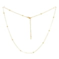 thumbnail image 2 of Choker - Gargantilla - 90s - Diseño bolita o flecha - Chapa de oro - Ajustable, 2 of 4