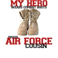 thumbnail image 3 of CafePress - Combat Boots: USAF Cousin Light T Shirt - Men's Classic Graphic T-Shirt, 3 of 4