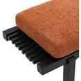 thumbnail image 5 of Meridian Furniture Naya Cognac Chenille Fabric Bench, 5 of 11