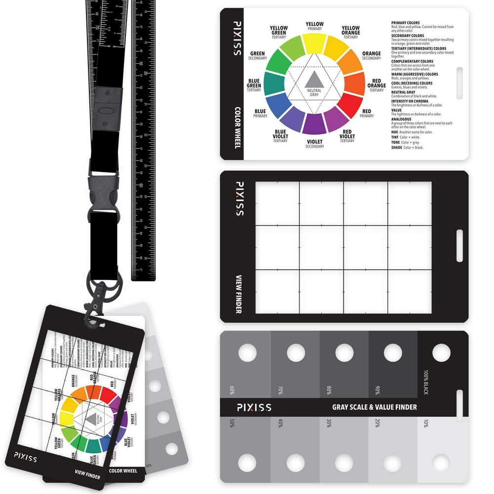 Grey Scale Value Finder, Color Wheel, Artists View Catcher Finder