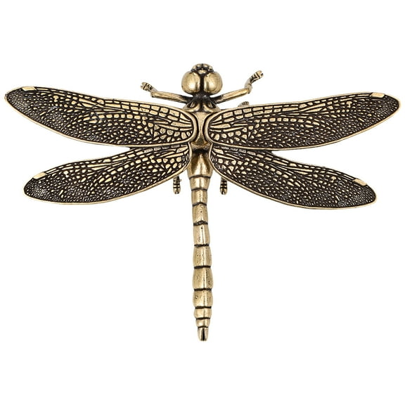 TOYMYTOY Multicolor Brass Dragonfly Figurine Creative Desktop Decoration for Home
