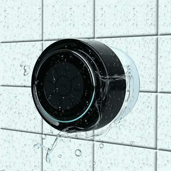 Waterproof Bluetooth Speaker, Shower Radio, Portable Speaker, RV, Travel, Pairs with All Bluetooth Devices