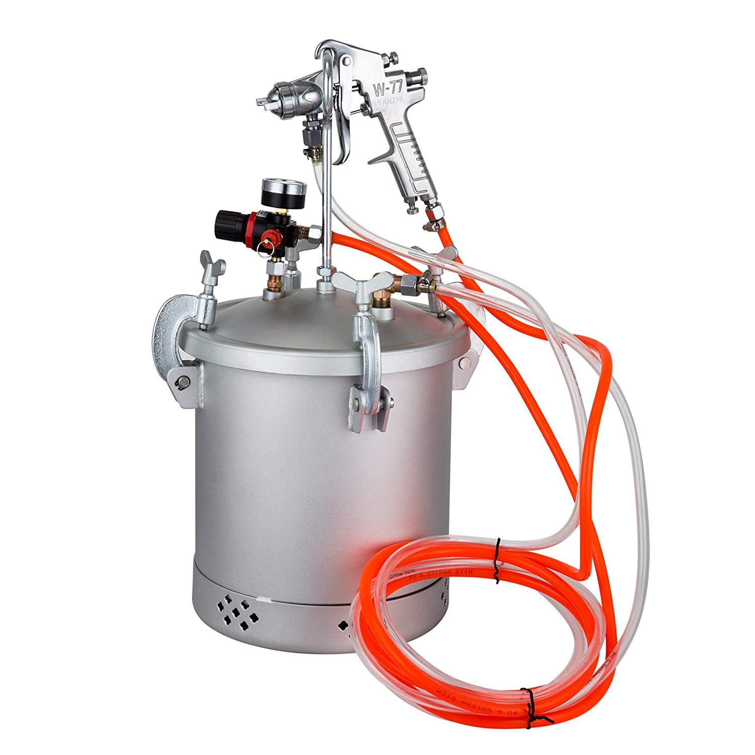 VEVOR 21/2 Gallon Pressure Feed Paint Tank Pot Sprayer Handhold Spray