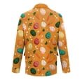 thumbnail image 4 of Dwelliawo Easter Mens Corduroy Blazer Slim Fit Graphic Printed Wear Corduroy Suit Jacket Long Sleeve Sport Coats Single Breasted Notched Lape Formal Mens Blazer Casual Formal Blazer Ginger M, 4 of 5