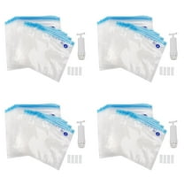 Sous Vide Bags 60Pack Electric Vacuum Food Storage Save Sealer Cooker with 4 Hand Pump,2 Size Sealed Bag,16 Clip