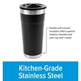 thumbnail image 4 of Camco Currituck Insulated Twist Top Tumblers | Features a Double-Wall Vacuum Insulation, Durable Kitchen-Grade 18/8 Stainless Steel Construction, and Comes in a 20oz Size (53078), 4 of 6