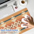 thumbnail image 4 of Long Mouse Pads for Desk,Brown Ethnic Geometric Pattern Desk Mats on Top Of Desks, Desk Mouse Pad Extra Large with 3mm Non-Slip Base and Stitched Edge for Gaming,Office,Work,Home 31.5"x11.8", 4 of 6