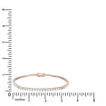 thumbnail image 4 of AFFY 4MM Width Moissanite Diamond Tennis Chain Bracelet in 14k Rose Gold over Silver 7.5" Long, 4 of 6
