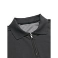 thumbnail image 5 of Aunavey Men's Short Sleeve Shirts Quarter-Zip Casual Slim Fit Mock Neck Basic Designed Classic Fit T Shirt, 5 of 6