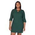 thumbnail image 6 of Plus Size Keyhole Neck Split Sleeve Mini Dress, 6 of 10